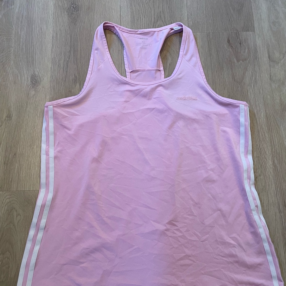 Adidas Light Pink Racerback Tank Top